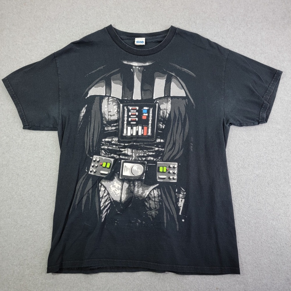 Vintage Darth Vader Body Costume T-Shirt Size Large y2k star wars